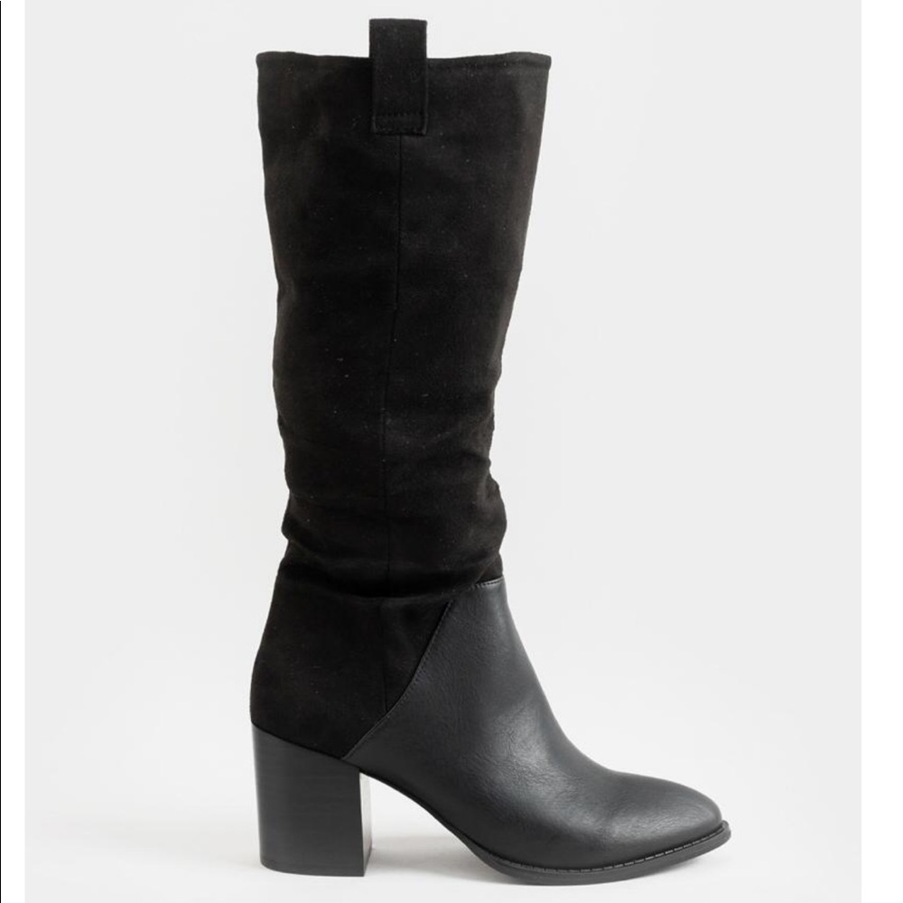 Report Toffer Leather/Suede Slouchy Knee-High Boot
